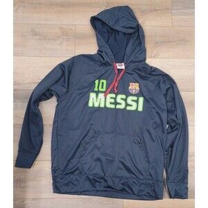 FC Barcelona Lionel Messi #10 Hoodie Sweatshirt Mens XL Pullover soccer FCB MLS